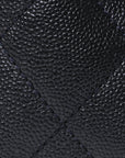 Metallic Caviar Quilted Mini CHNL 25 Handbag Dark Blue