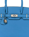 Togo Verso Birkin 30 Bleu Zanzibar Malachite