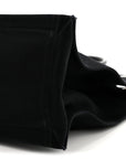 Linen Calfskin Rive Gauche Tote Black