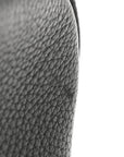Pebbled Calfskin Small Soho Disco Bag Black