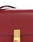 Box Calfskin Small Classic Box Flap Bag Red