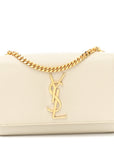 Grain De Poudre Small Monogram Kate Satchel Crema Soft