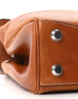 Vegetable Tanned Lambskin Mini Rodeo Top Handle Handbag Tan Cowboy