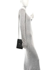 Caviar Quilted Classic Phone Holder Black