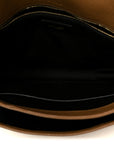 Grained Lambskin Monogram Large Niki Chain Satchel Dark Cork