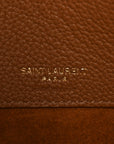 Grained Calfskin Small Sac De Jour Saddle Brown