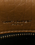 Grained Lambskin Monogram Large Niki Chain Satchel Dark Cork