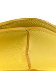 Liege Calfskin Medium Classic Box Flap Bag Fluo Yellow