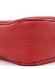Pebbled Calfskin Small Soho Disco Bag Tabasco Red