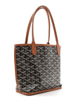Goyardine Reversible Mini Anjou Black Gold