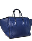 Grained Calfskin Medium Phantom Luggage Indigo