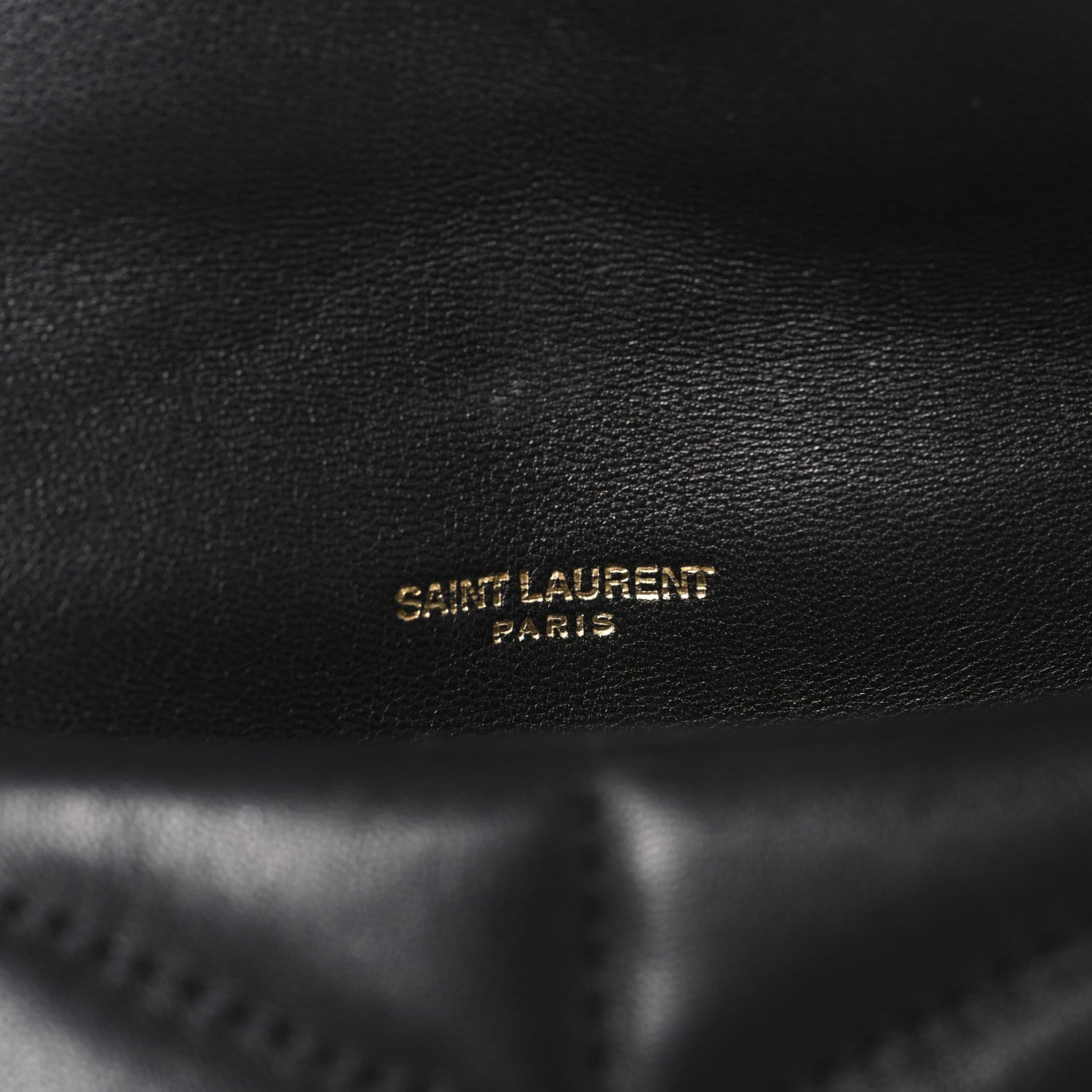 Lambskin Quilted Toy Loulou Puffer Monogram Chain Satchel Black