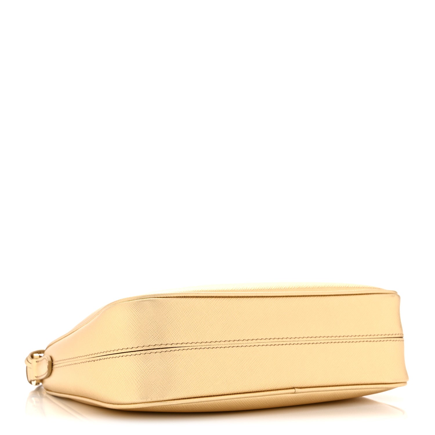 Saffiano Lux Mini Re-Edition Shoulder Bag Platino