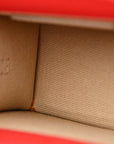 Rubberized Calfskin Le Chiquito Moyen Red