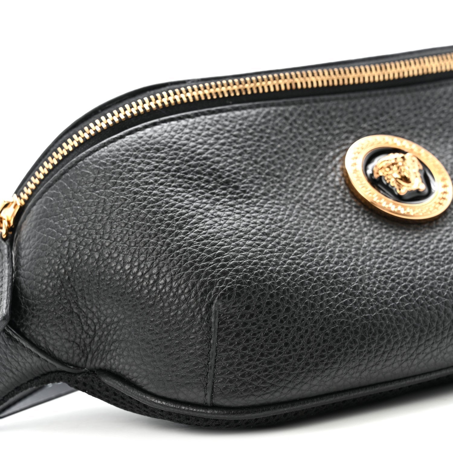 Grained Calfskin Vanitas Medea Belt Bag Black