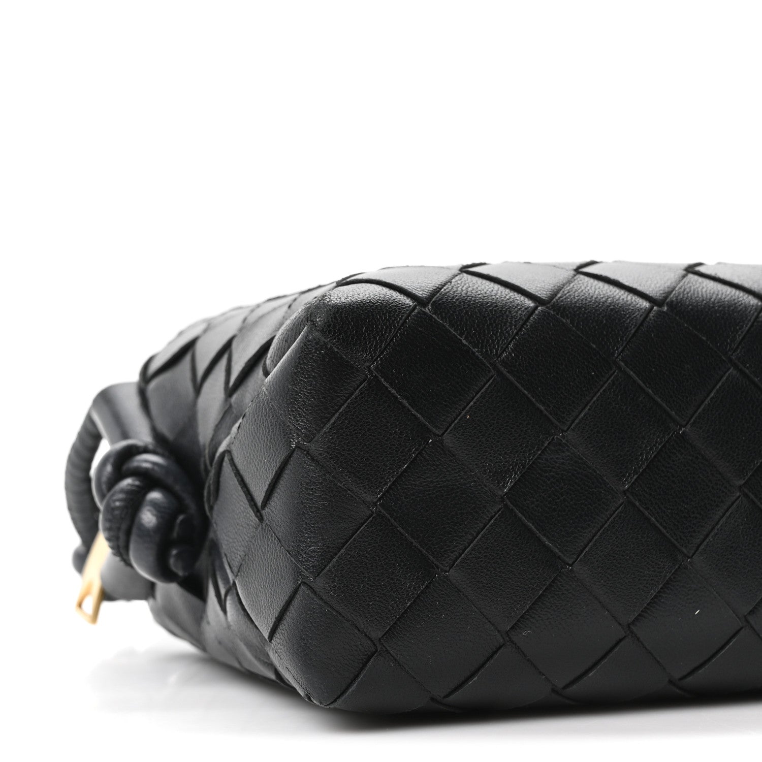 Nappa Intrecciato Mini Loop Camera Bag Black