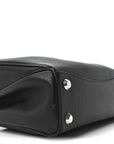 Grained Calfskin Small Rodeo Top Handle Handbag Black