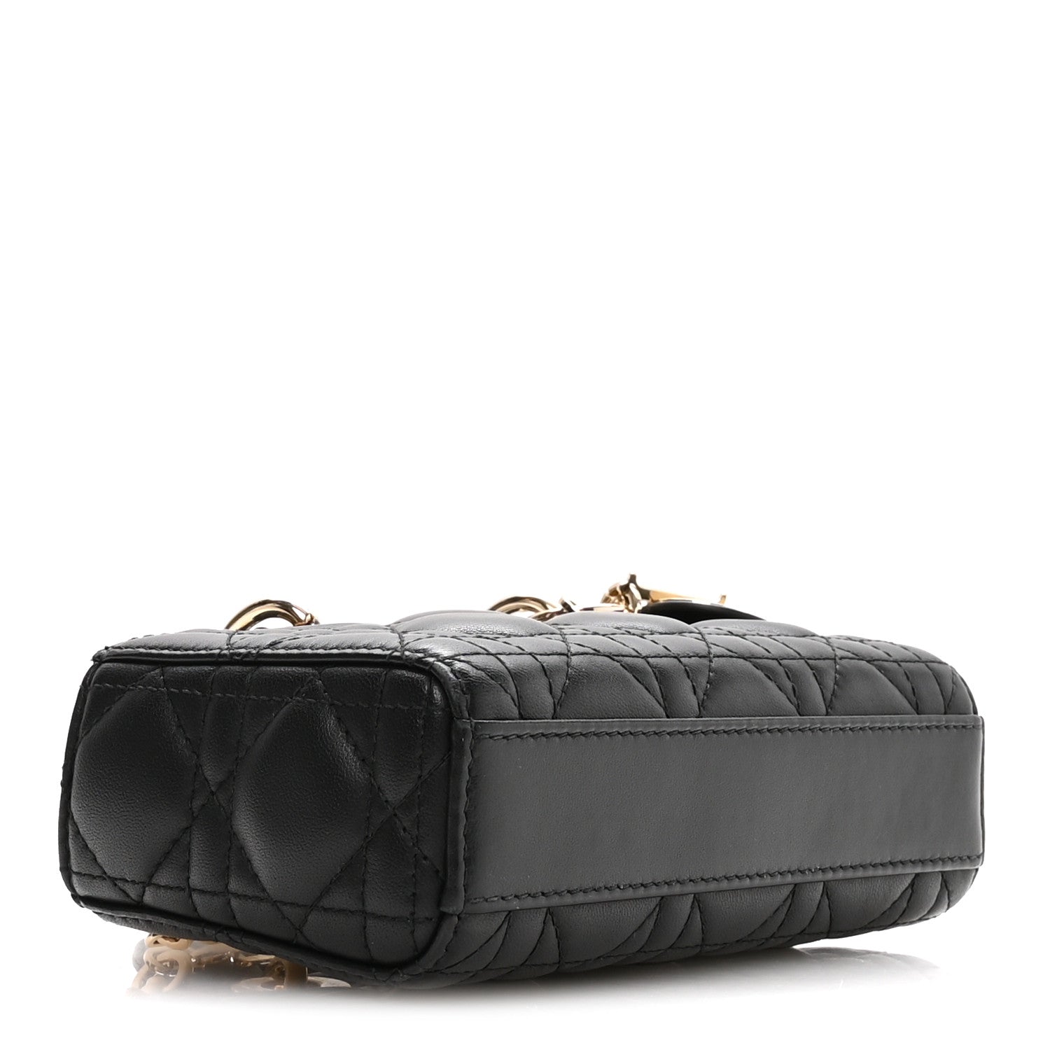 Lambskin Cannage Micro Lady D-Joy Black