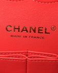 Caviar Quilted Medium Double Flap Red
