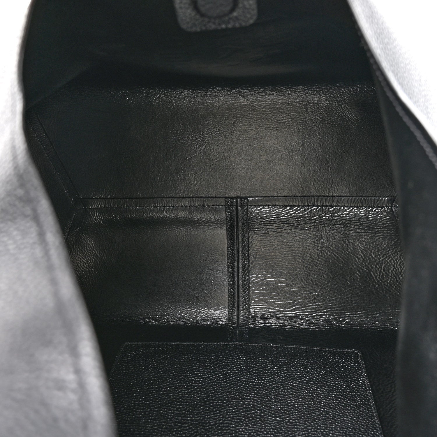 Grained Calfskin Medium The Sack Bag Black