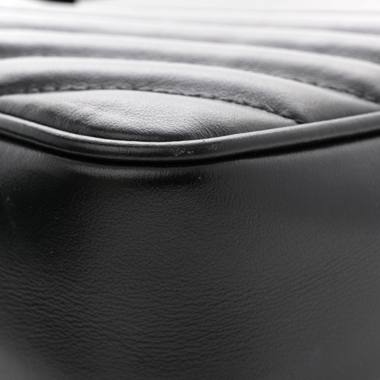 Calfskin Matelasse Monogram Monochrome Lou Camera Bag Black