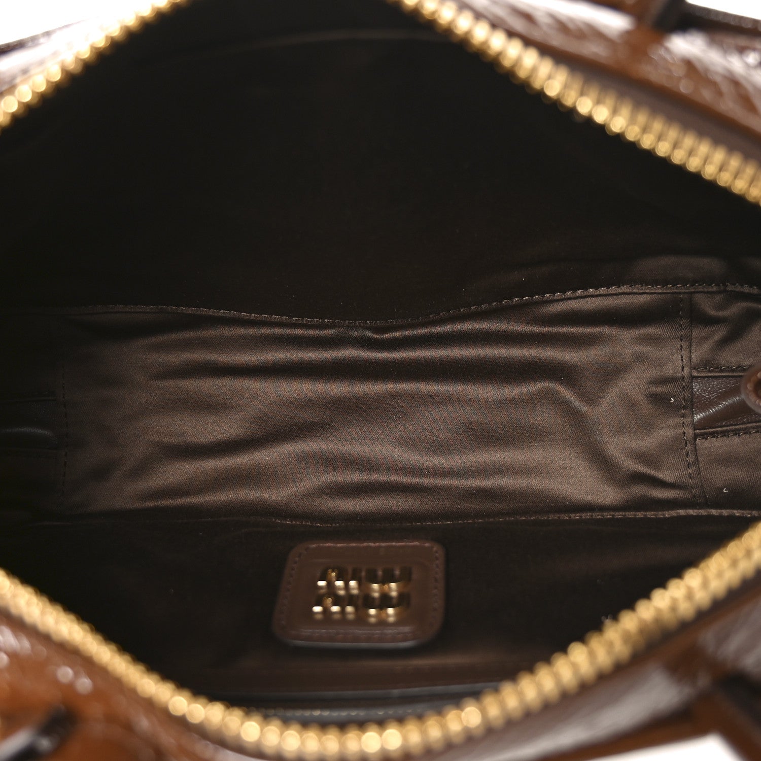 Naplak Patent Small Beau Top Handle Bag Palissandro