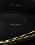 Fabric Y Quilted Monogram Small Loulou Chain Satchel Black