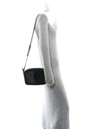 Calfskin Matelasse Monogram Monochrome Lou Camera Bag Black