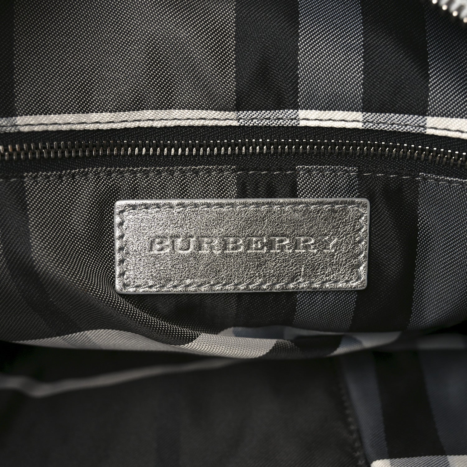Metallic Calfskin Winnieford Satchel Silver
