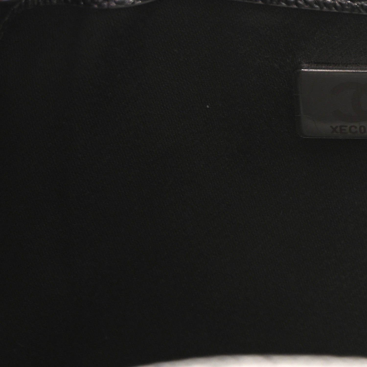 Metallic Caviar Quilted Mini CHNL 25 Handbag Anthracite