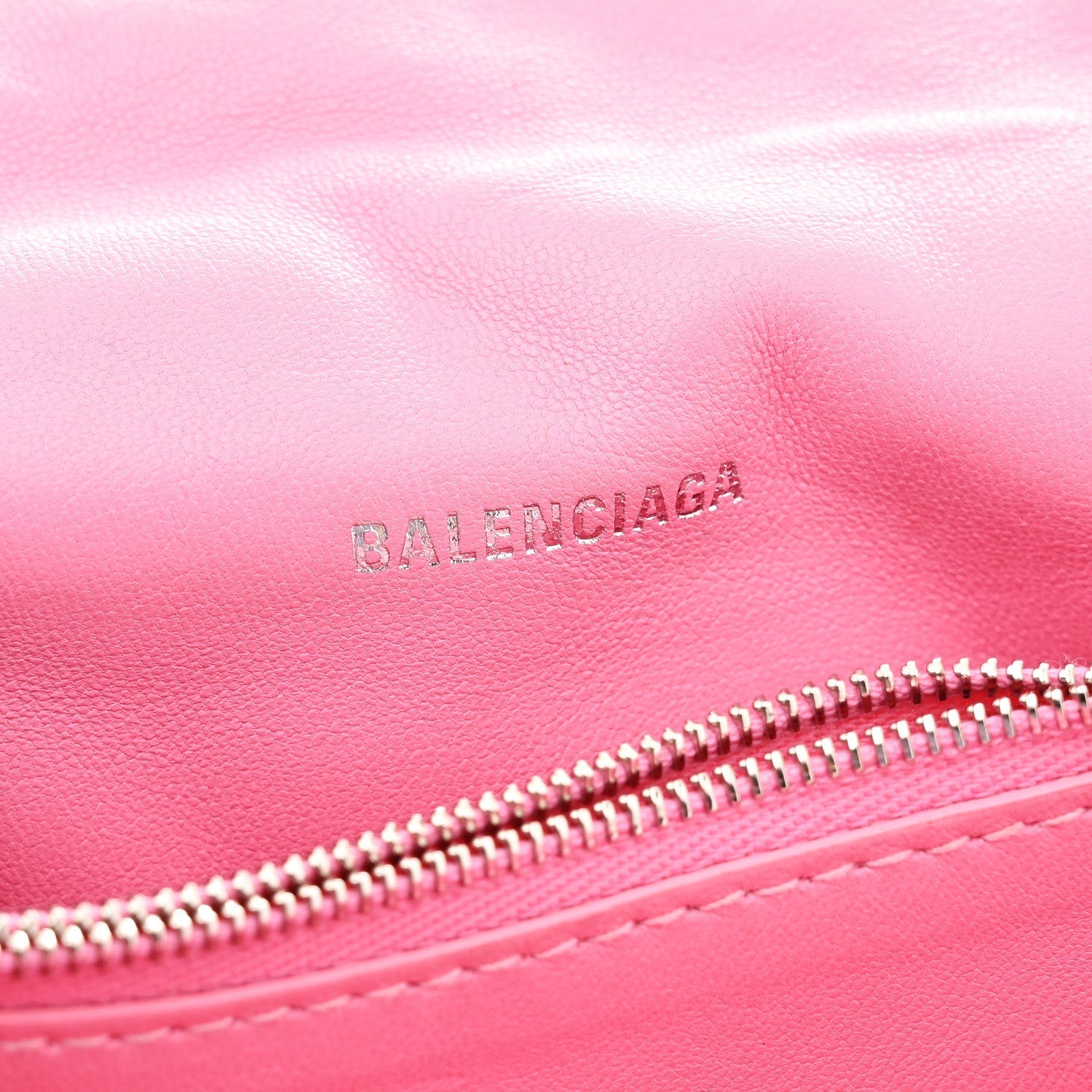 Crushed Calfskin Quilted Small Crush Chain Bag Sweet Pink