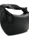Nappa Intrecciato Small Jodie Hobo Black