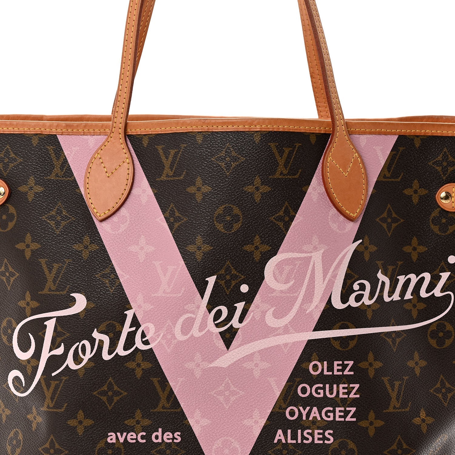 Monogram Forte Dei Marmi V Neverfull MM Rose Ballerine