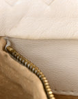 Nappa Intrecciato Small Capri Tote White