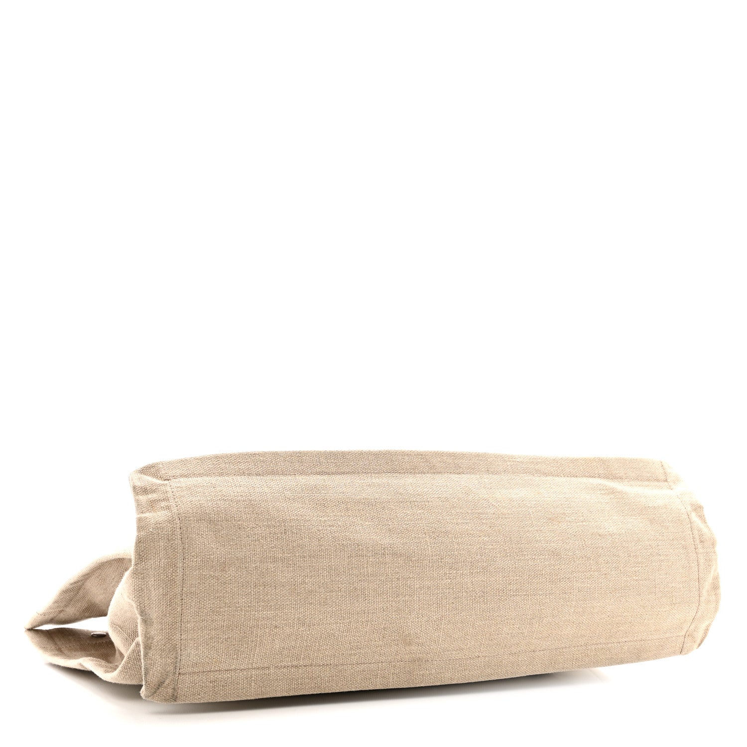 Linen Calfskin Rive Gauche Tote Optic White