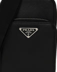 Saffiano Smartphone Case Crossbody Black