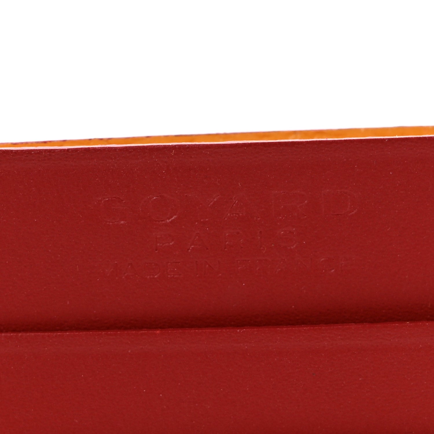 Goyardine Saint Sulpice Card Holder Red