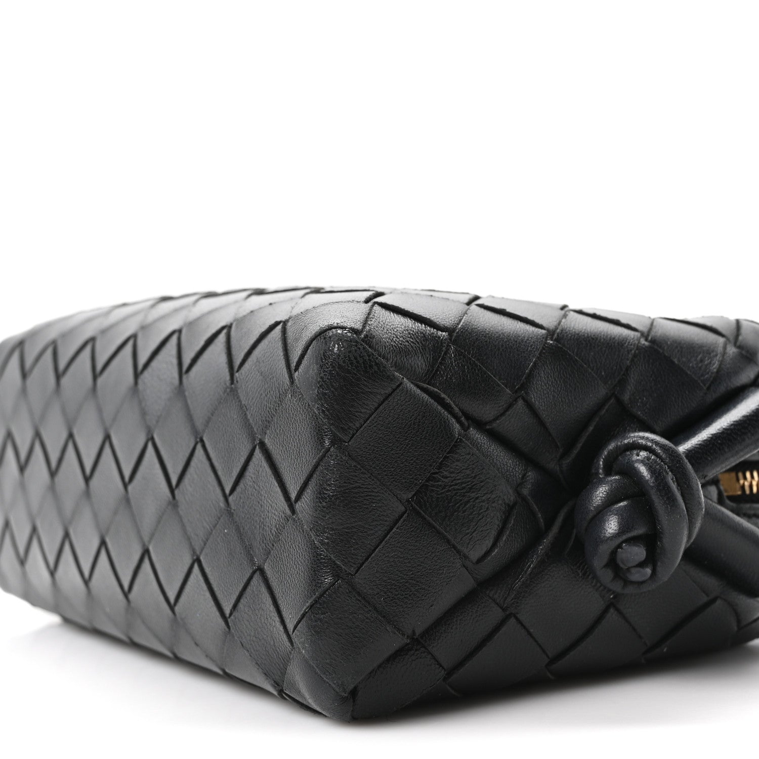 Nappa Intrecciato Mini Loop Camera Bag Black