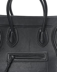 Supple Calfskin Medium Phantom Luggage Black