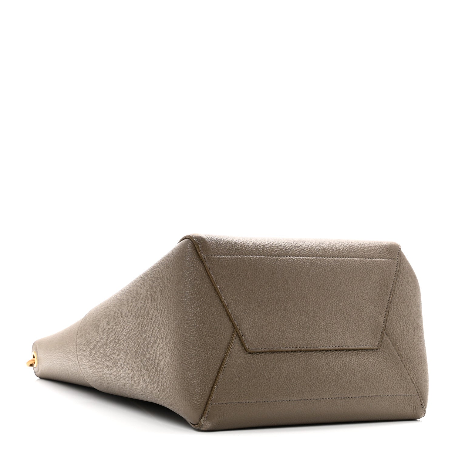 Soft Grained Calfskin Sangle Bucket Bag Taupe