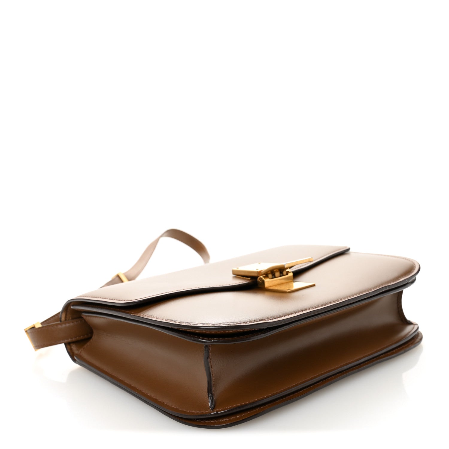 Box Calfskin Medium Classic Box Flap Bag Camel