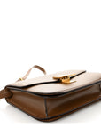 Box Calfskin Medium Classic Box Flap Bag Camel