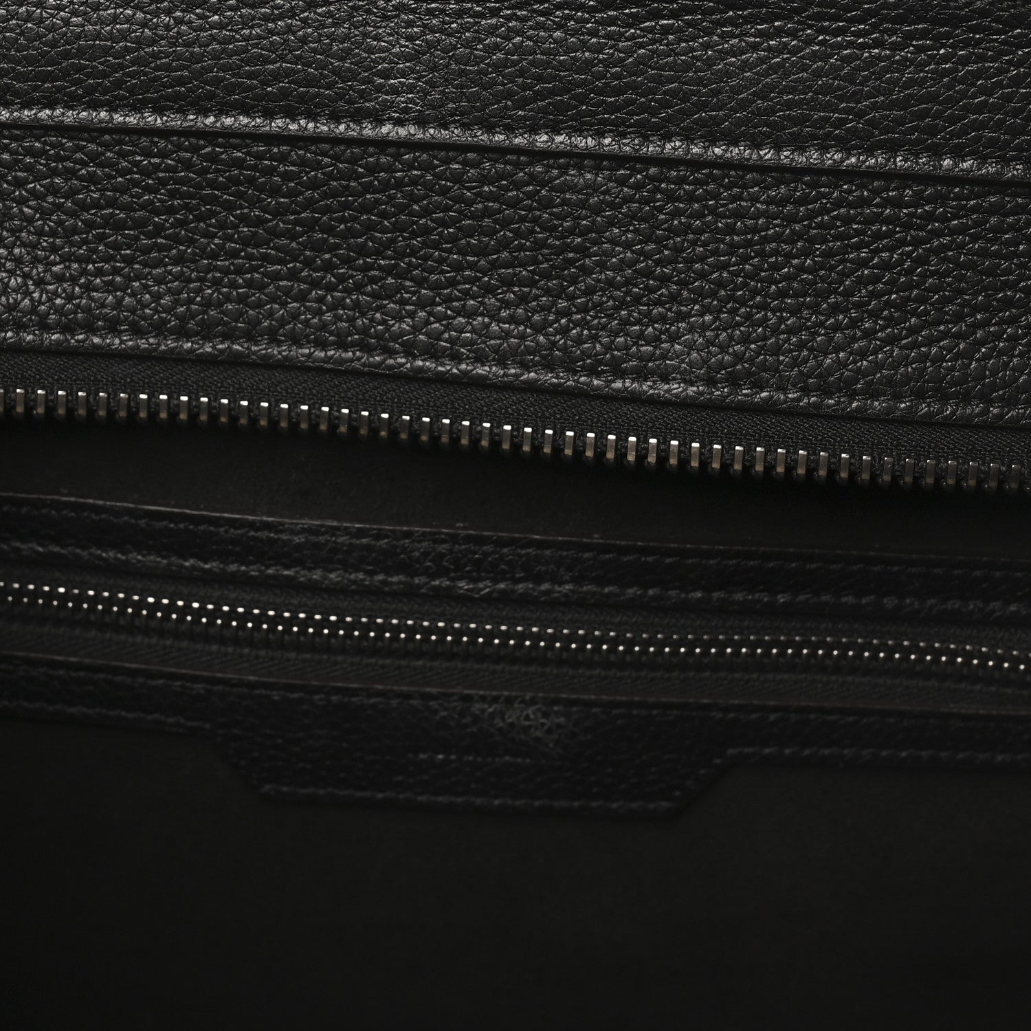 Drummed Calfskin Mini Luggage Black
