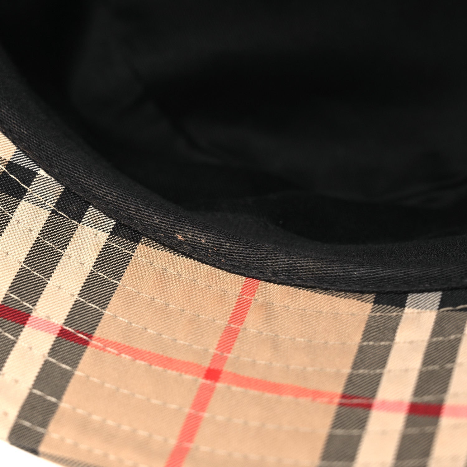 Technical Cotton Vintage Check Bucket Hat M Archive Beige