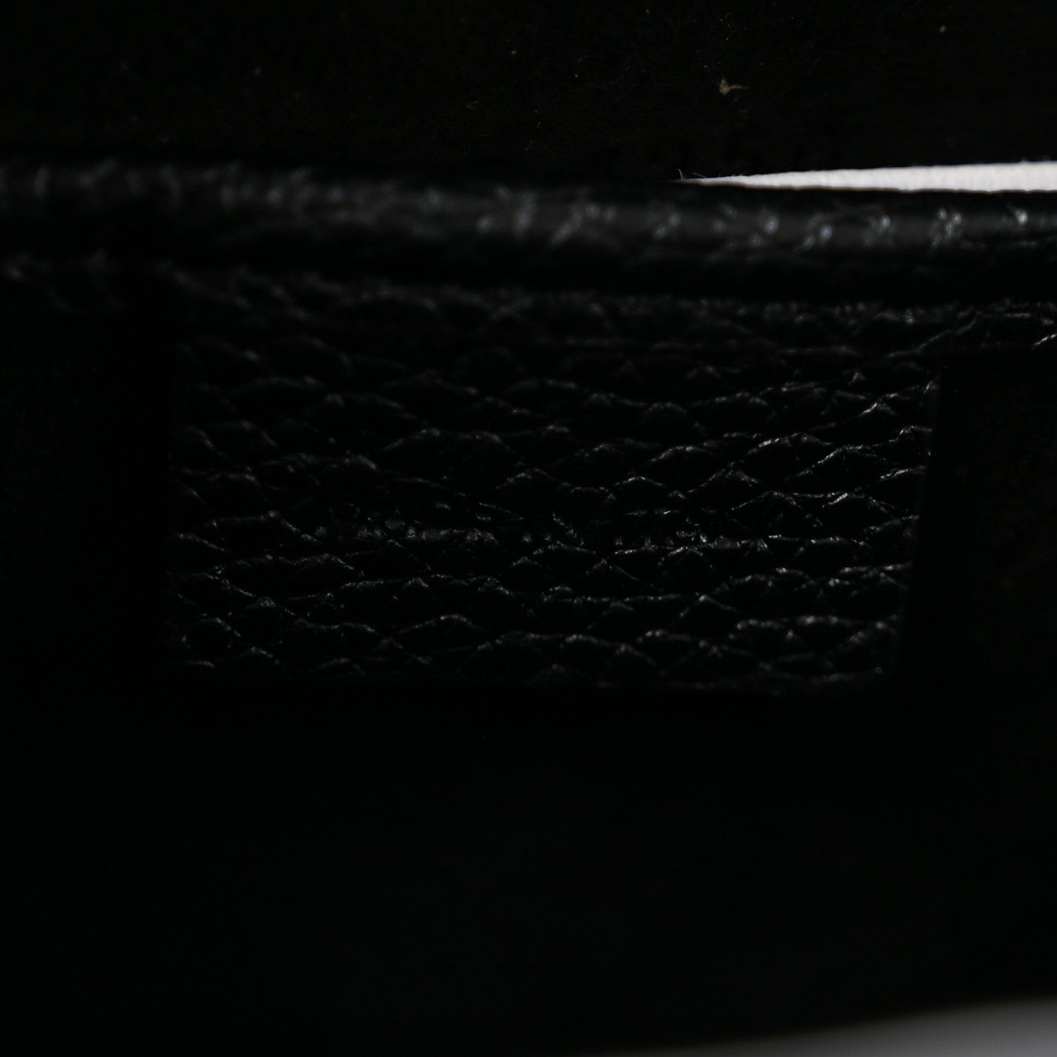 Drummed Calfskin Nano Luggage Black