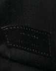 Calfskin Crocodile Embossed Uptown Monogram Clutch Rouge Legion