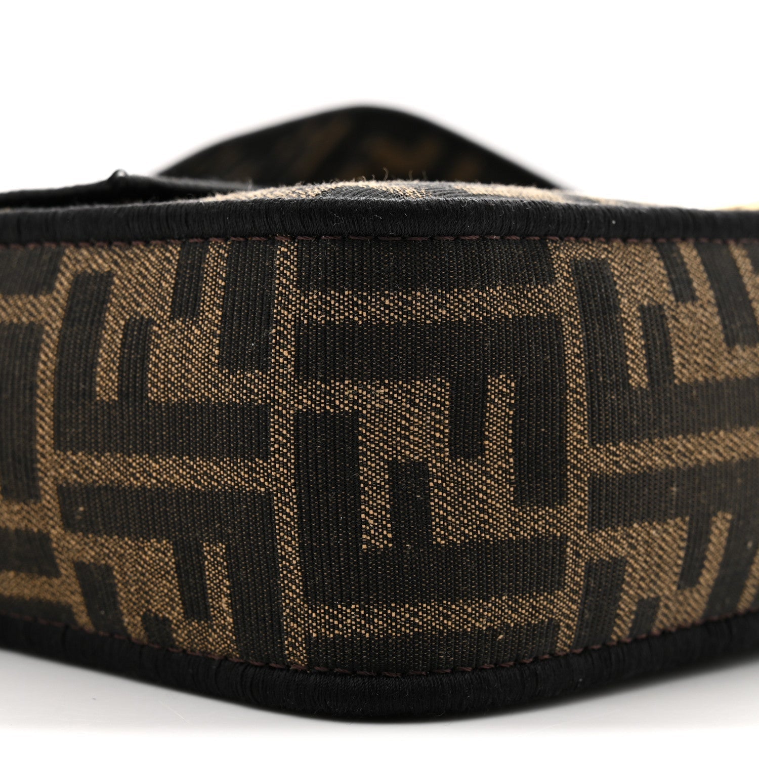 Fabric Jacquard FF 1974 Medium Baguette Tobacco Moro Black