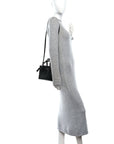 Spazzolato Mini Re-Edition 1995 Double Handle Handbag Black