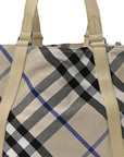 Jacquard Check Festival Tote Lichen