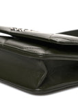 Lambskin Quilted CHNL 19 Wallet On Chain WOC Dark Green